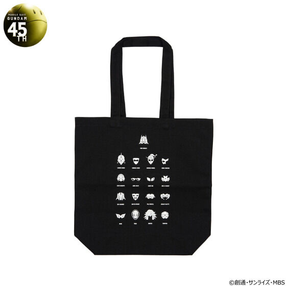 221309 Pbandai 預訂 2025/1月 ガンダムシリーズ　45周年記念　マスク大集合デザイン　トートバッグ