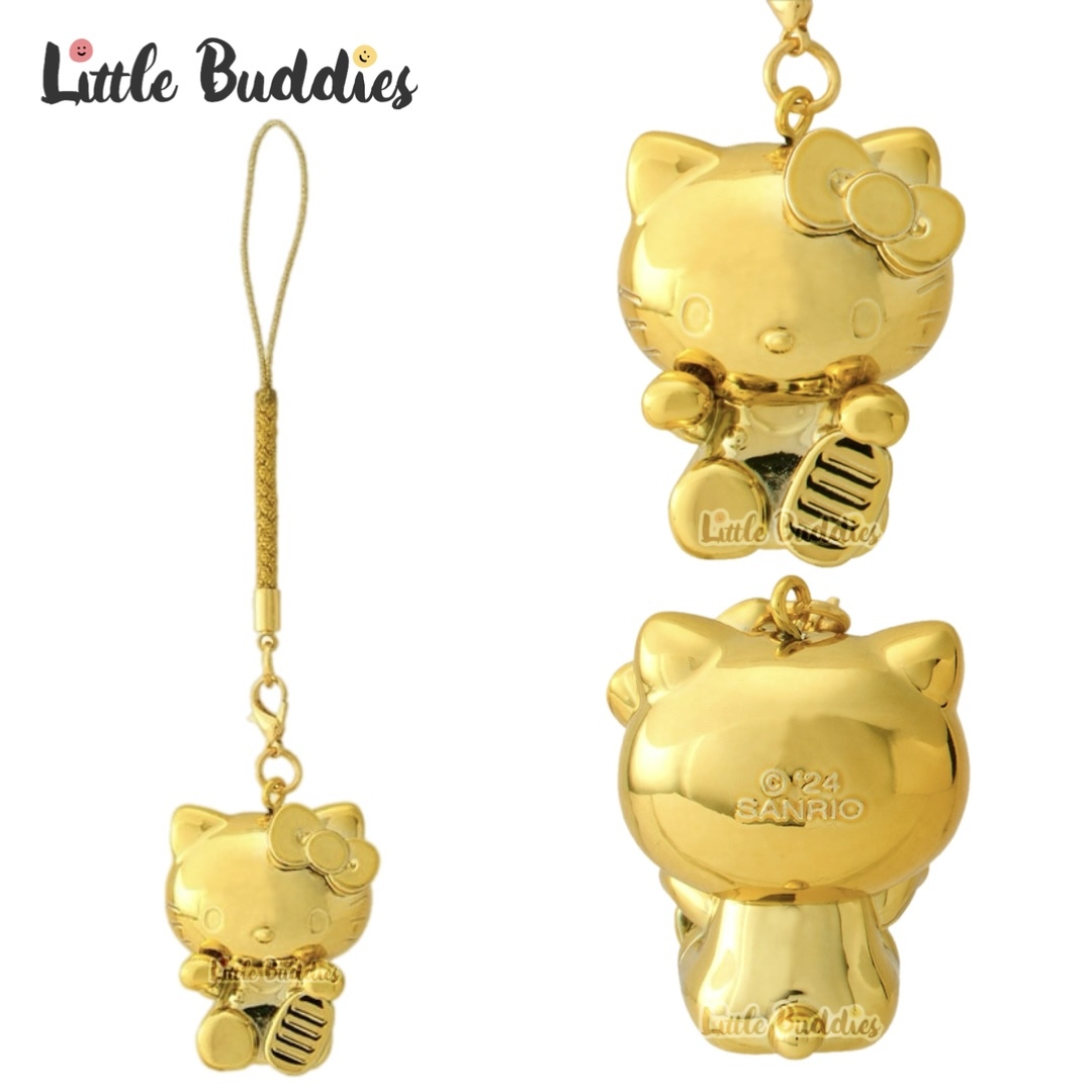 日本 Sanrio 蛇年吉祥系列 - 金色招財公仔吊飾