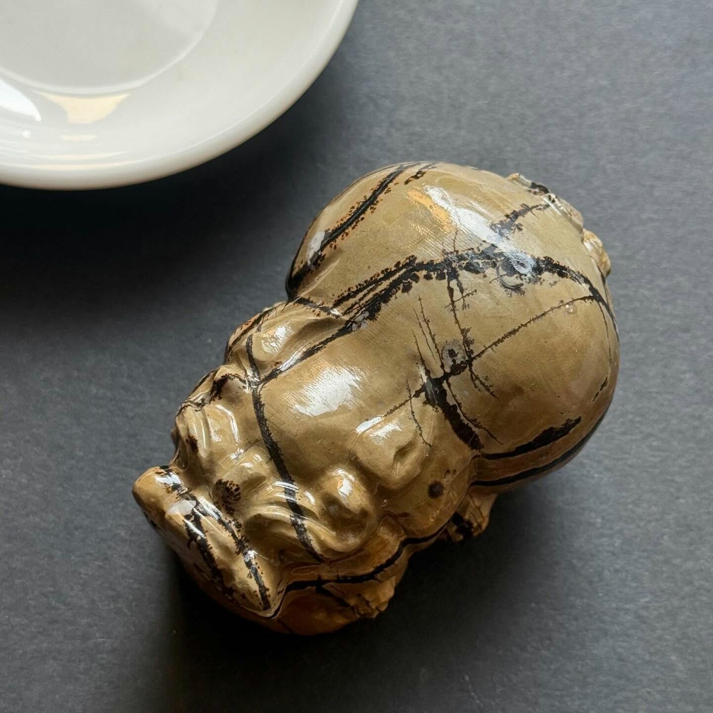 [原石] 國畫石 貔貅 水晶礦石擺件