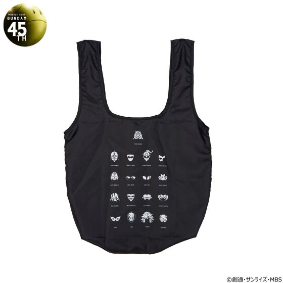 240116 Pbandai 預訂 2026/2月 ガンダムシリーズ　45周年記念　マスク大集合アイテム　ポケッタブルエコバッグ