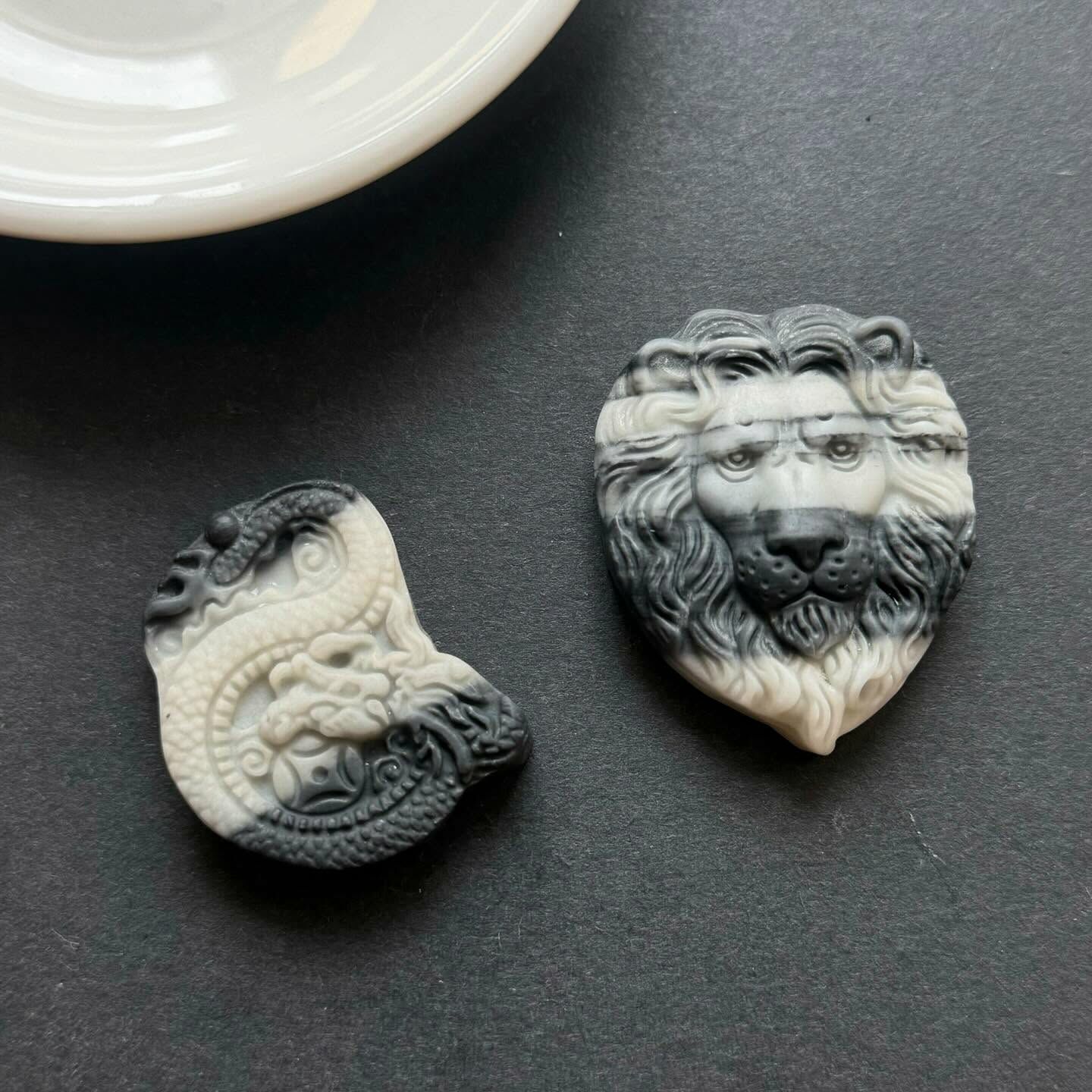 [原石] 太極石 養生石 水晶礦石雕刻件