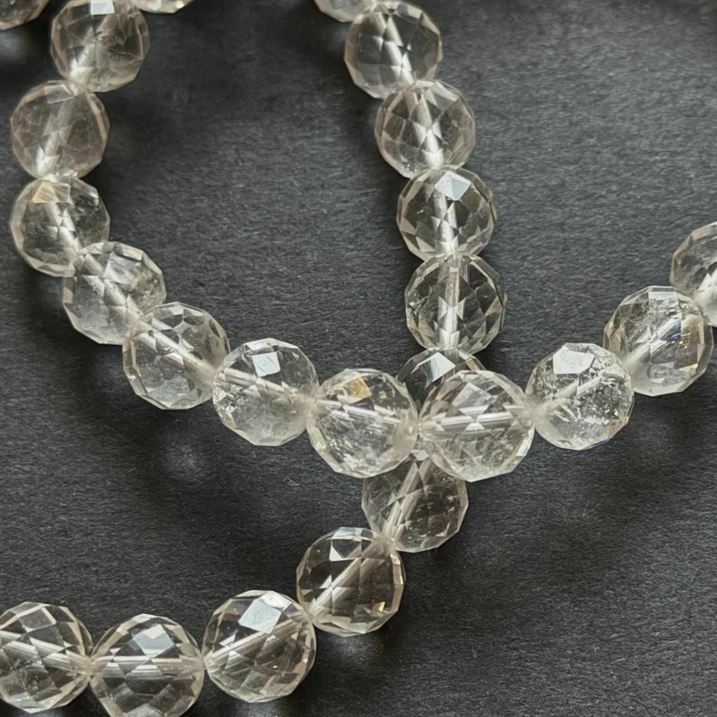 [原石] 白水晶鑽切款 水晶手串