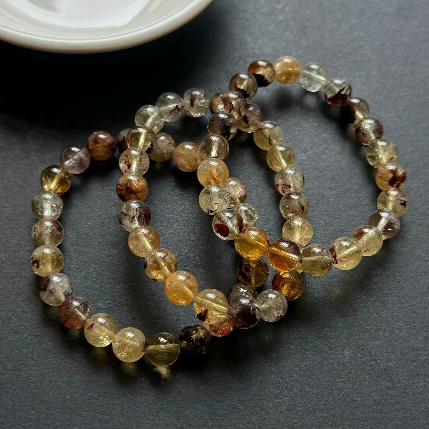 [原石] 墨西哥黃幽靈 水晶手串