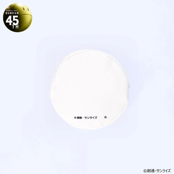 221167 Pbandai 預訂 2025/2月 機動戦士ガンダム ガンダム45周年ロゴ 丸形ポーチ 拉鍊袋