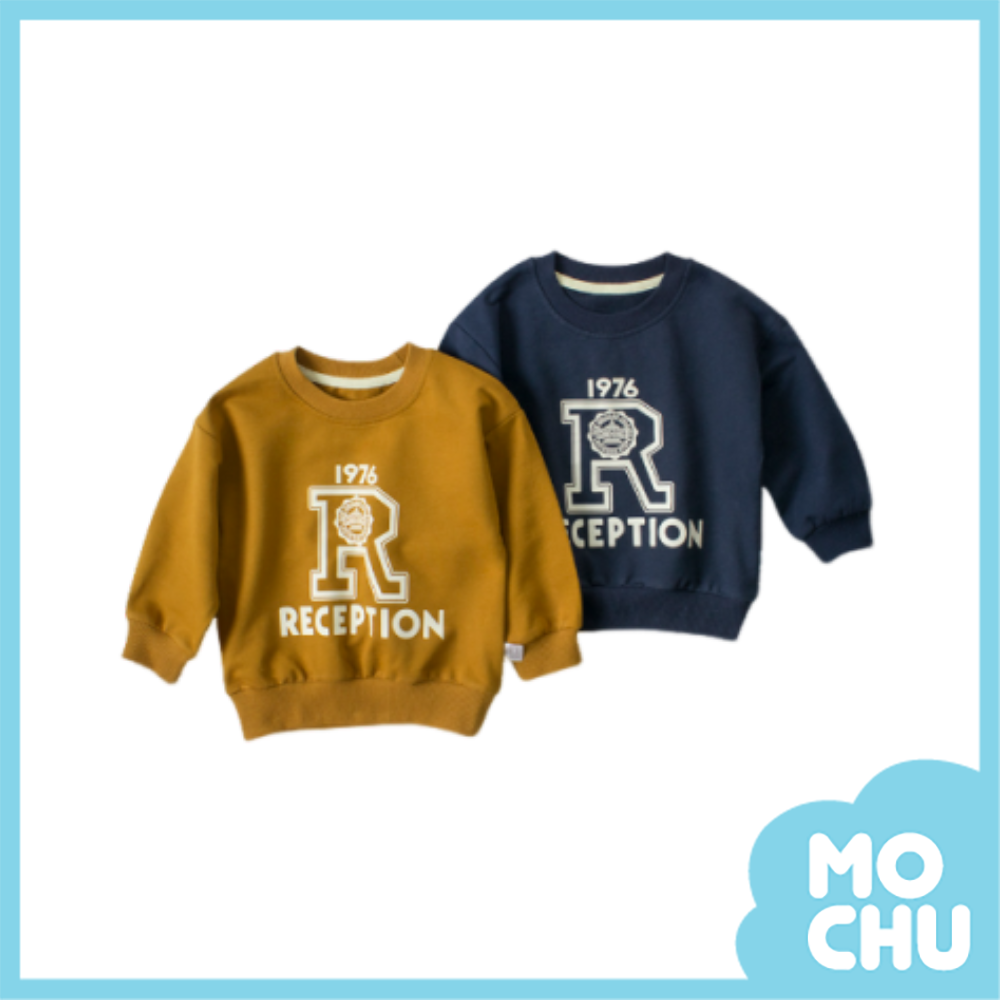 R字徽章長袖上衣(二色)