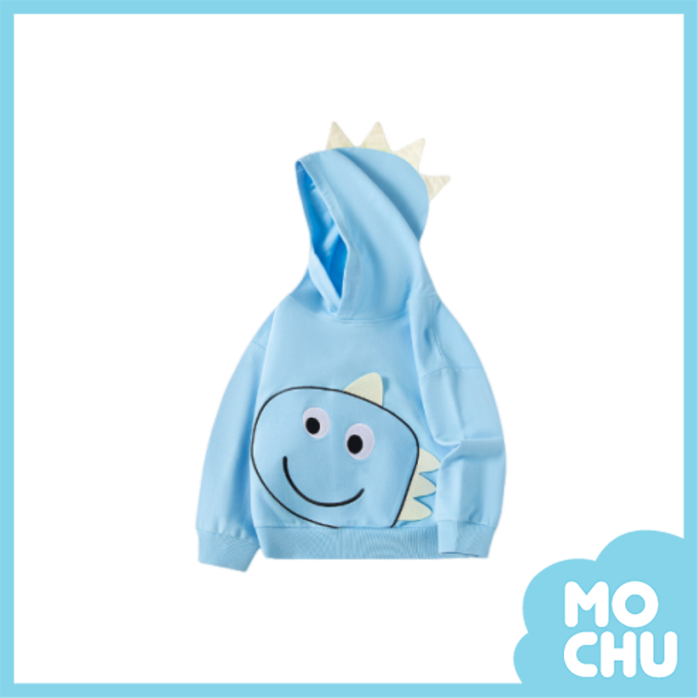 尖角恐龍連帽長袖上衣(二色)