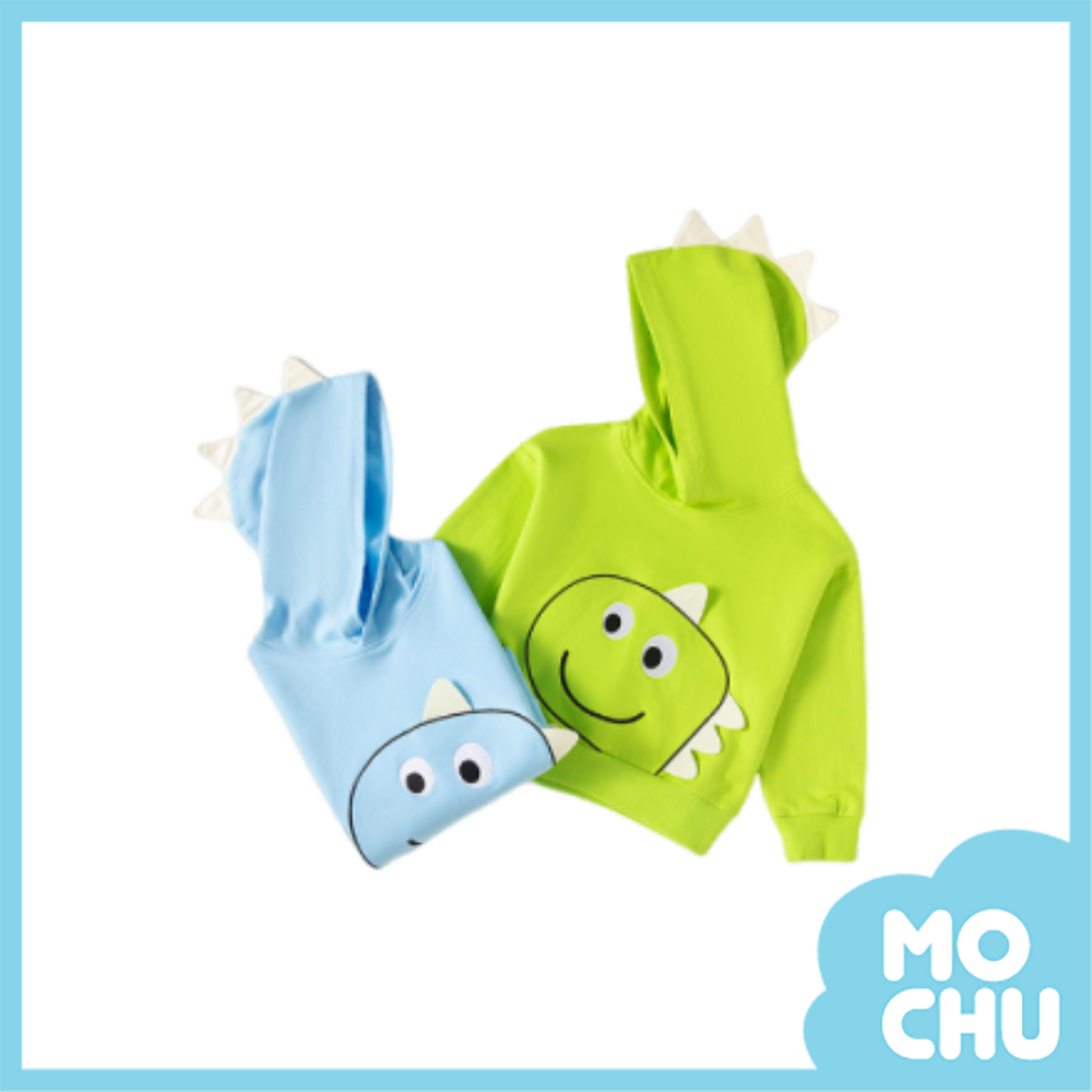 尖角恐龍連帽長袖上衣(二色)