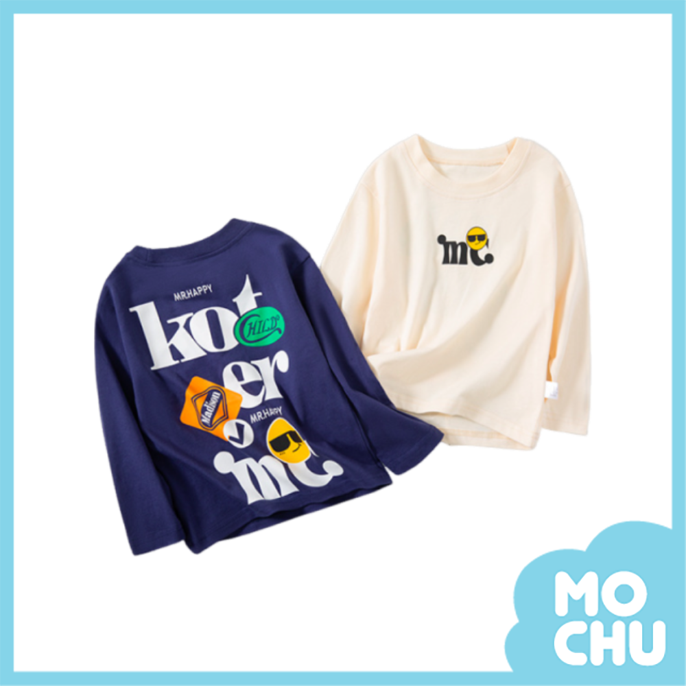 墨鏡笑臉長袖上衣(二色)