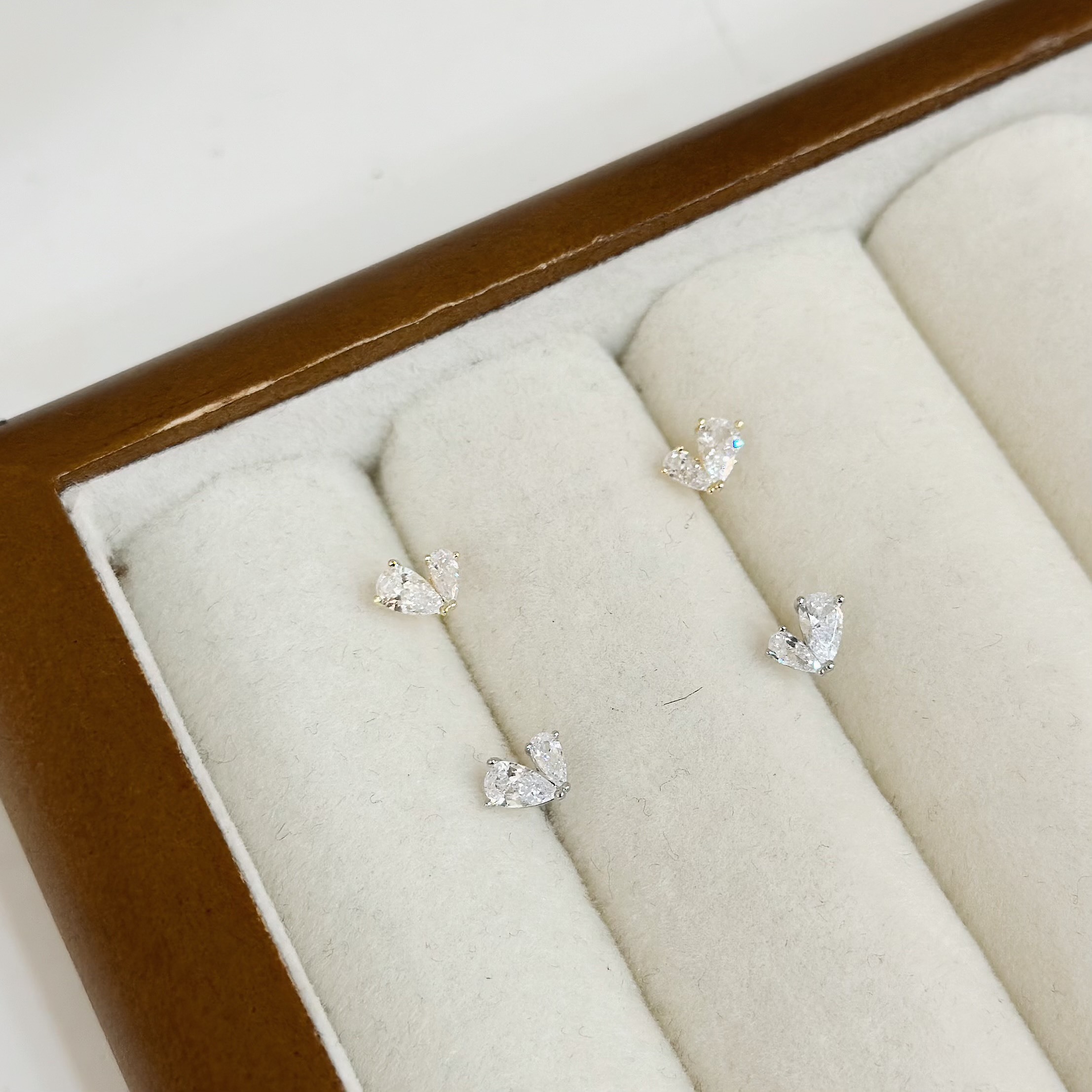 R63鋯石小愛心耳針