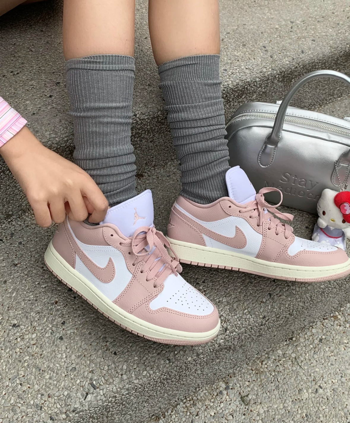 Nike Air Jordan 1 Low 白粉色 淺粉色 皮革 奶油底 DC0774-162/預購