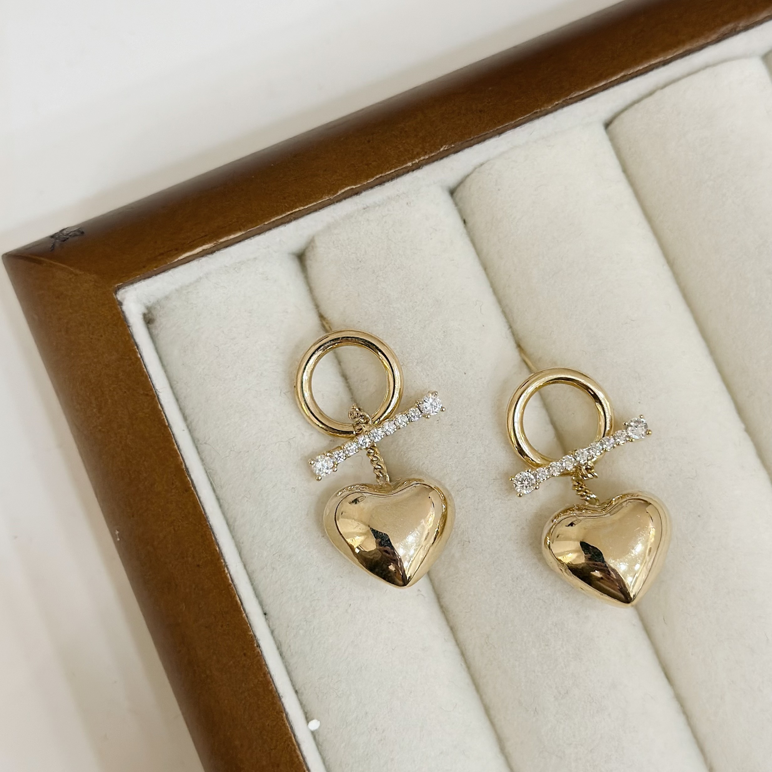 R67一字排鑽圓圈愛心垂吊