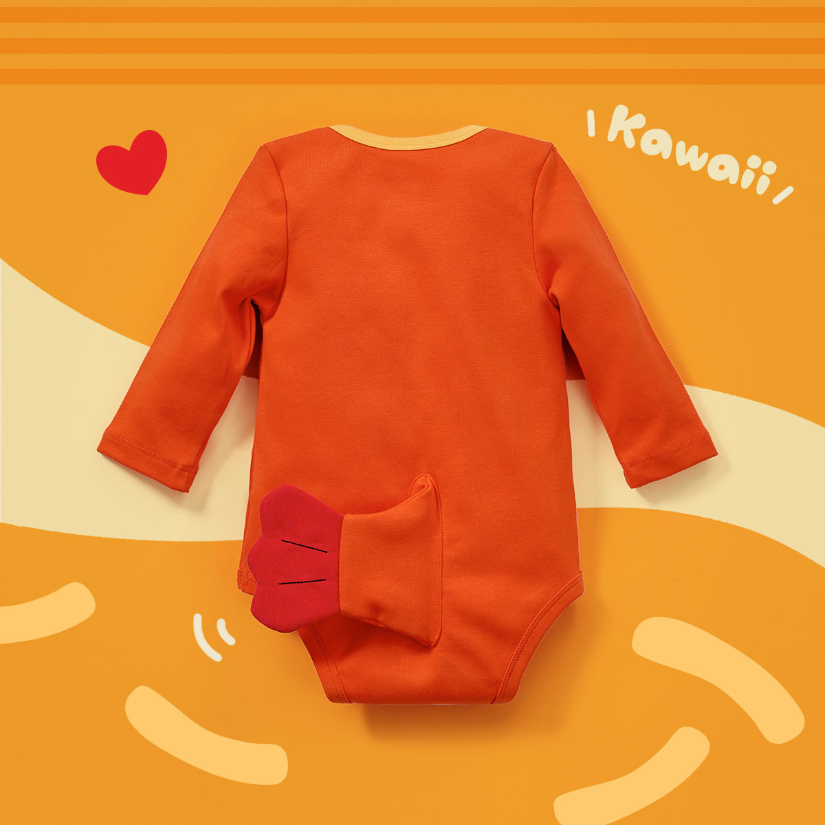 笑蝦蝦 長袖包屁衣