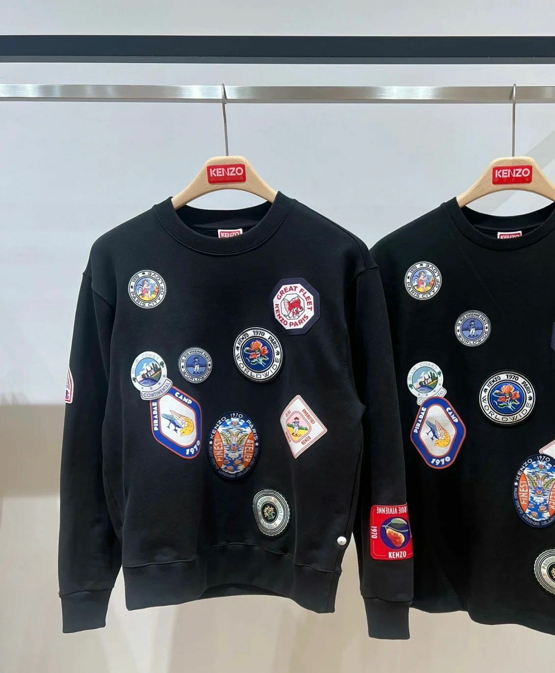 【現貨】KENZO L1127106 男裝旅遊貼片長袖上衣(黑色)