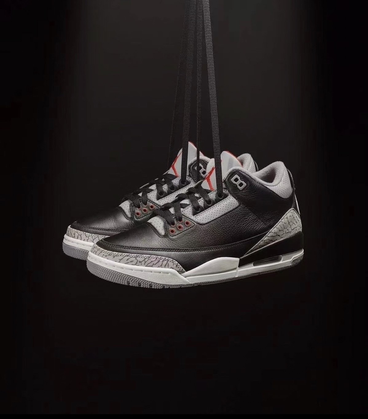 預購 Air Jordan 3 OG "Black Cement"  黑水泥 老屁股
