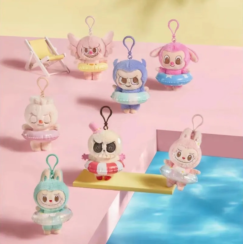 🎪樂園限定🎪 POPMART 泡泡瑪特 POP MART THE MONSTER LABUBU MOKOKO 派對系列 泳圈 毛絨 吊飾 共6款+1款隱藏版