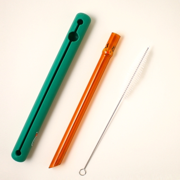 好玻聖誕麋鹿玻璃吸管環保吸管