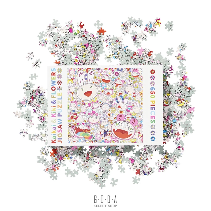 【TAKASHI MURAKAMI KAIKAI KIKI & FLOWERS】村上隆 小花｜限量 拼圖 650片 #GT