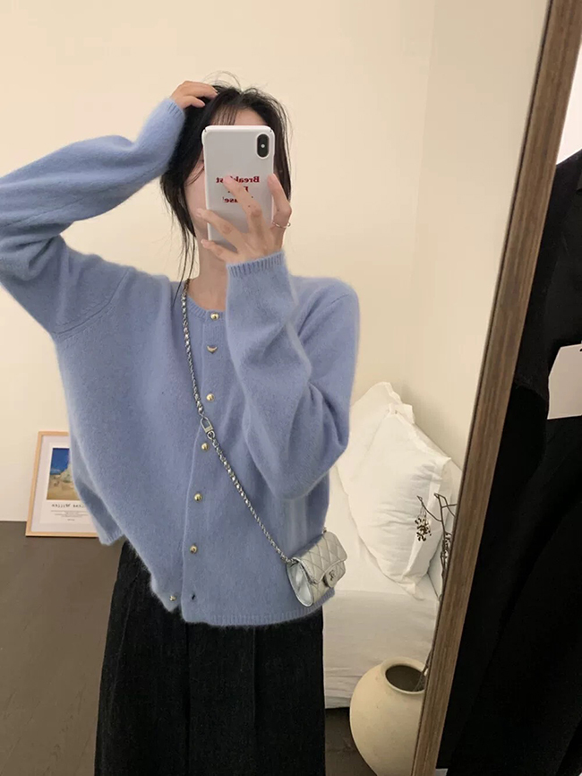 雲朵軟糖親膚針織外套-三色