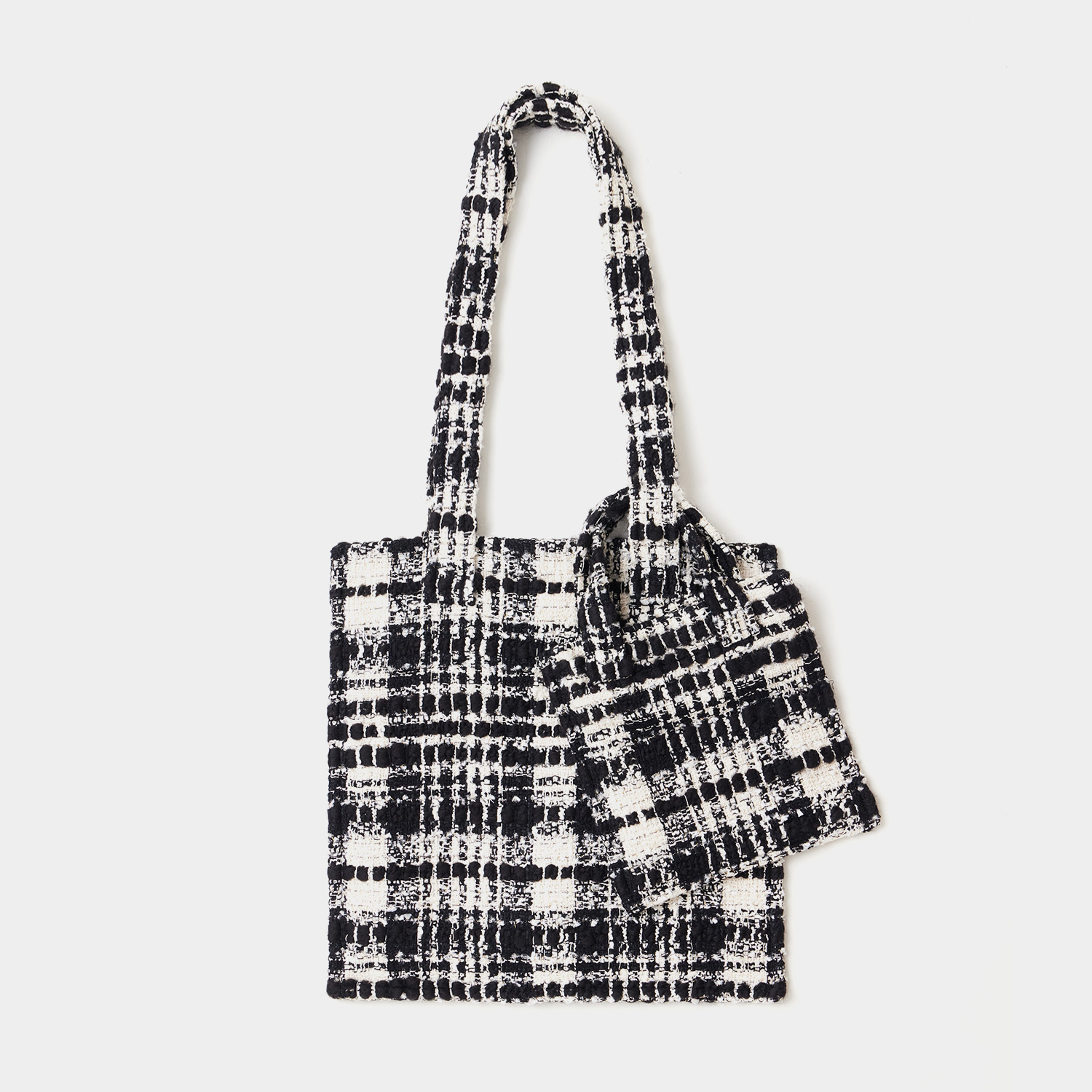 MAGGIE Double Tote - Black & White