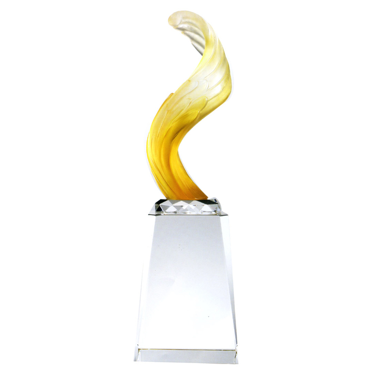 鹿港窯遠翔琉璃獎座 - 水晶獎牌訂製|企業表揚|比賽獎盃|畢業紀念|客製榮耀時刻