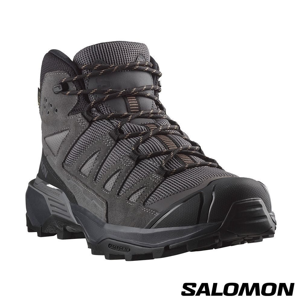【SALOMON】男 X ULTRA 360 LTR Goretex 中筒登山鞋 灰/灰/棕/L47570800