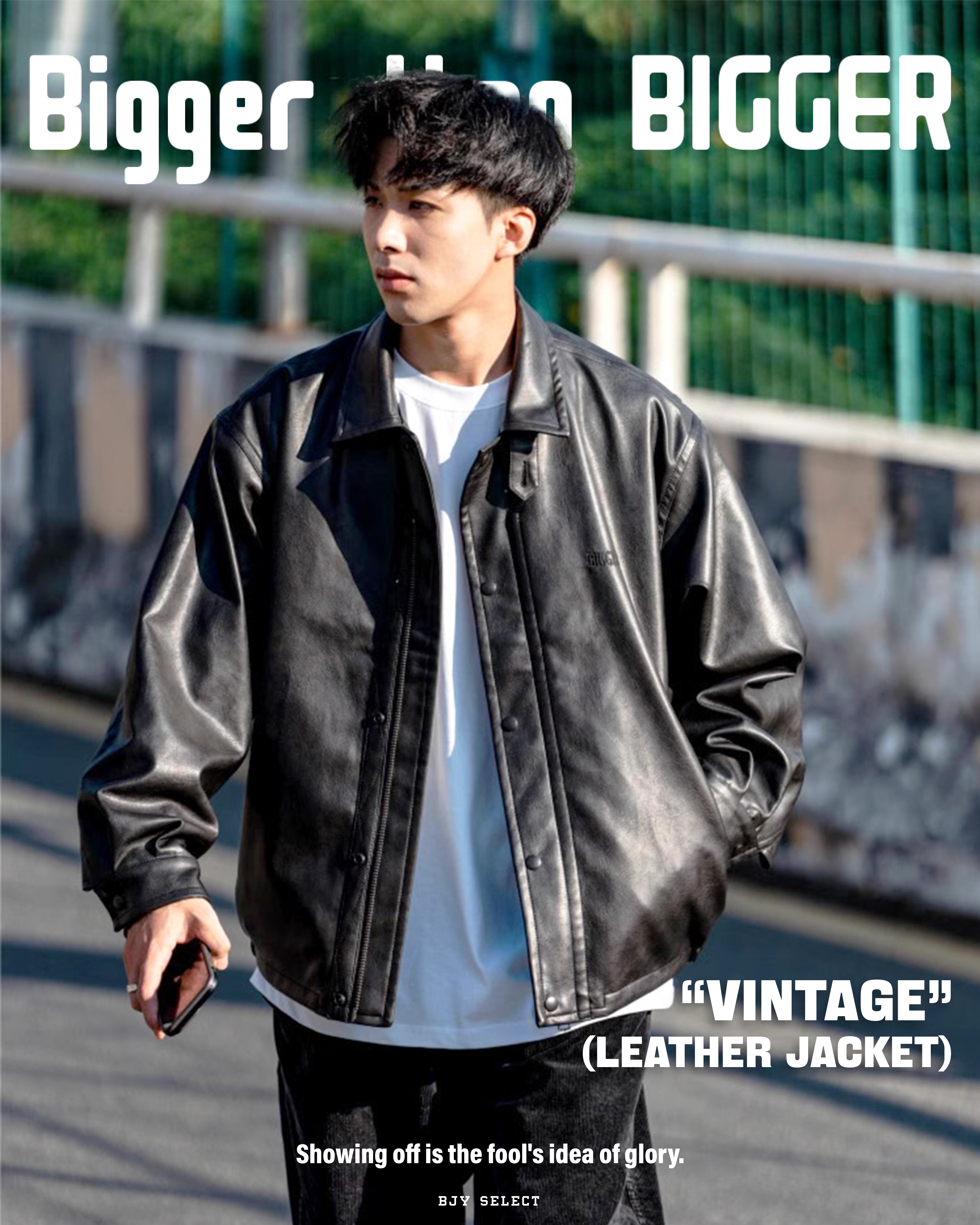 #預購 BTB 24AW 復古 翻領 皮衣外套 拉鍊夾克 黑色