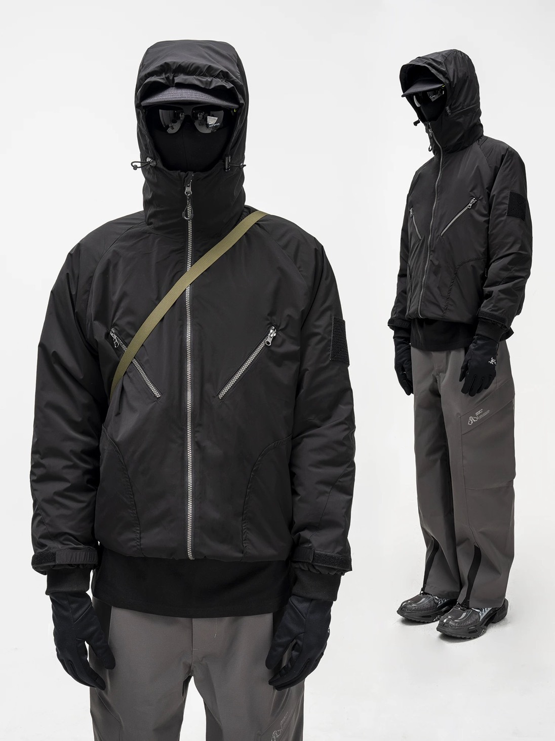 WHYWORKS [輕靈] 戶外先鋒機能棉衣3M新雪莉夾棉弧形剪裁衝鋒外套