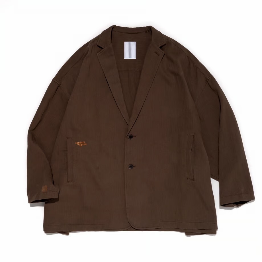 S.F.C x the e_C HERRINGBONE SHIRTS JACKET【BROWN】- PRE ORDER ITEM (預訂中)