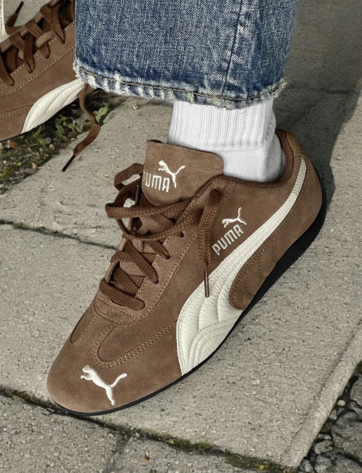 Puma Speedcat OG 賽車鞋 男女同款 棕白 398846-31