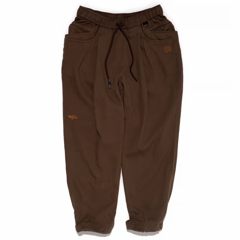S.F.C x the e_C WIDE TAPERED EASY HERRINGBONE PANTS【BROWN】- PRE ORDER ITEM (預訂中)