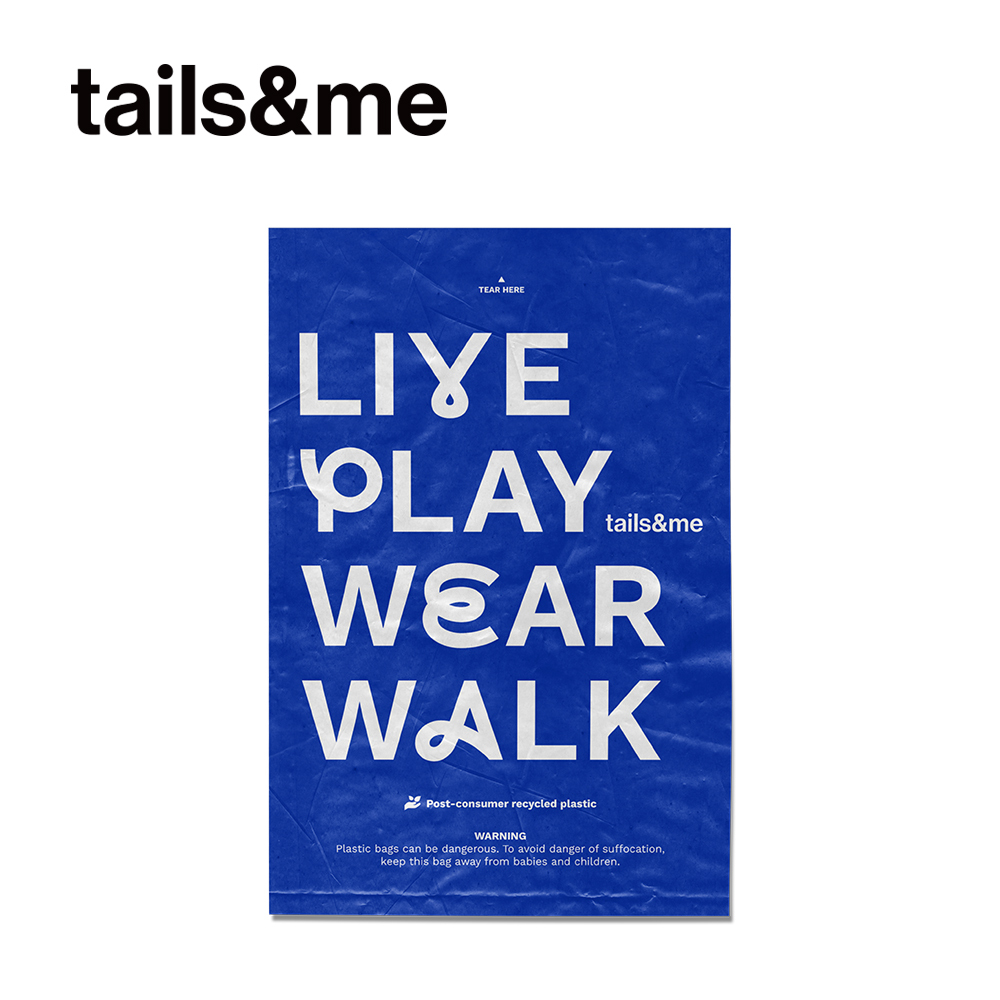 tails&me 尾巴與我｜環保撿便袋 平口款 (無香)