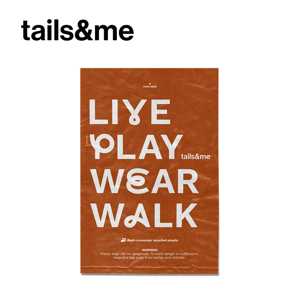 tails&me 尾巴與我｜環保撿便袋 平口款 (木質香)