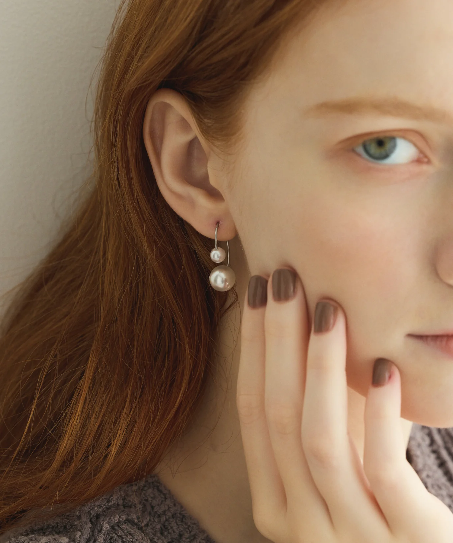 cene 雙珍珠耳環