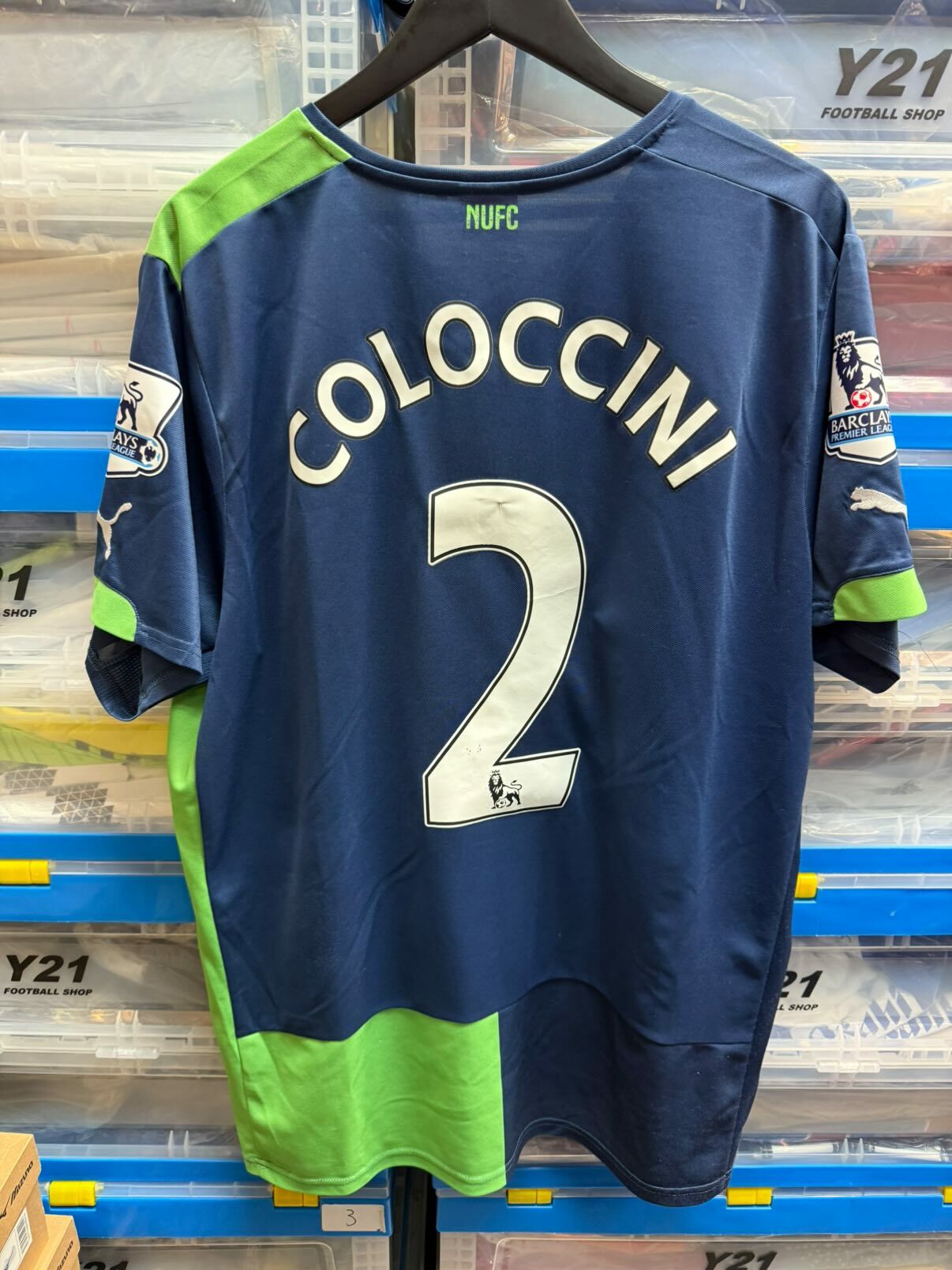 2014 - 2015 紐卡素 3RD 球迷版 #2 COLOCCINI (USED , 6/10)