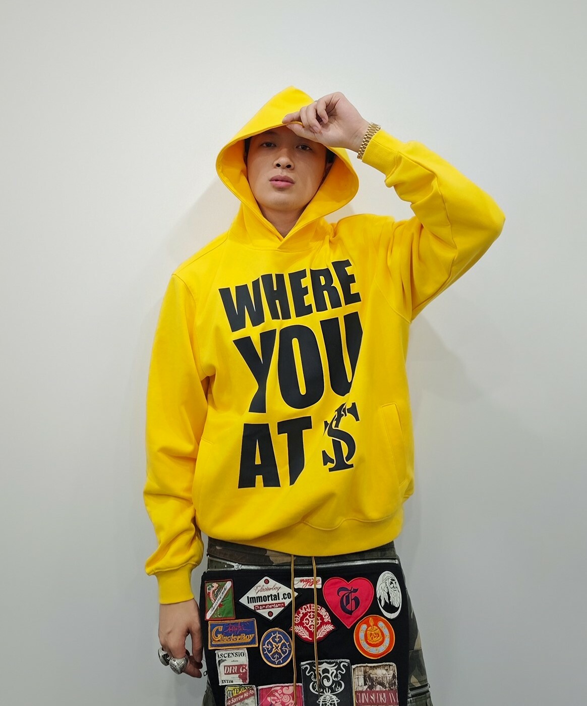 STK SmallTownKid ANSE同款 專輯限定 英文標語 帽T