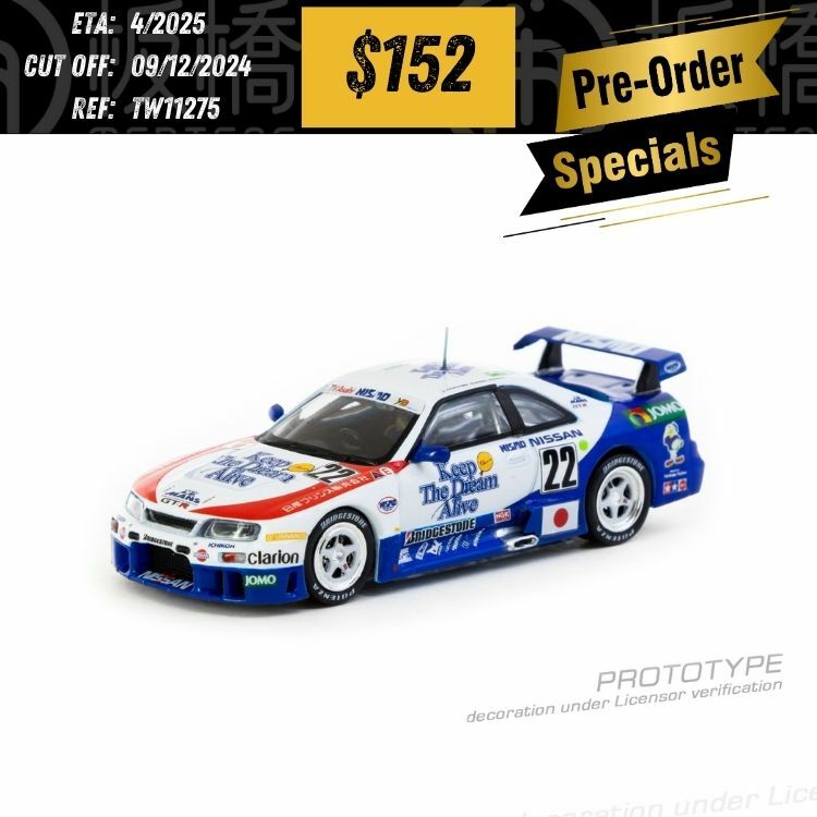 PO-$152 * TARMAC * 1:64 Nissan NISMO GT-R LM 24h of Le Mans 1995 H. Fukuyama / M. Kondo / S. Kasuya [OD27/11]