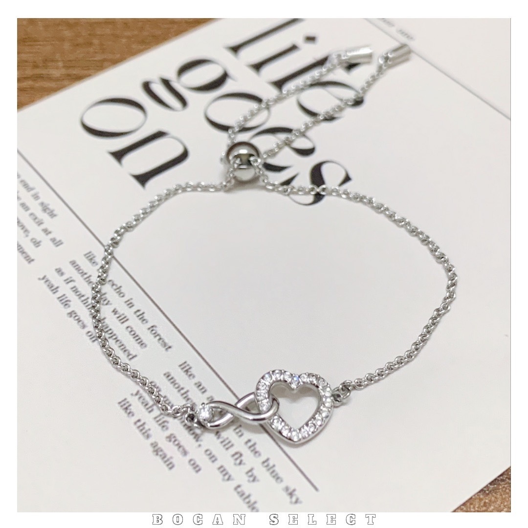 𝐒𝐖𝐀𝐑𝐎𝐕𝐒𝐊𝐈  施華洛世奇 INFINITY HEART 水晶 手鍊