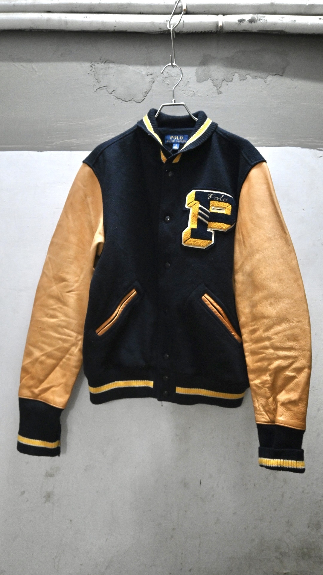 Polo Ralph Lauren Wool × Leather Award Jacket