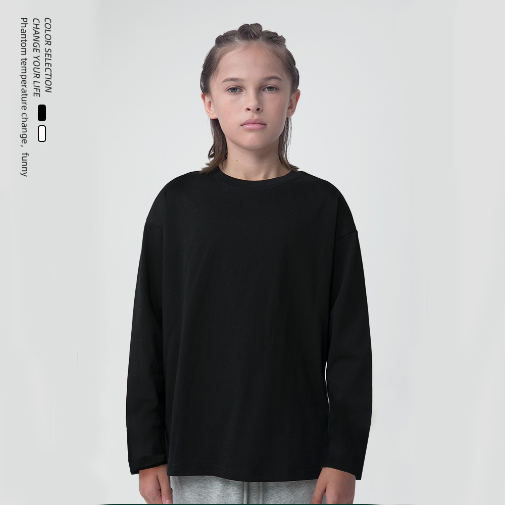 潮牌黑白純色寬鬆純棉T