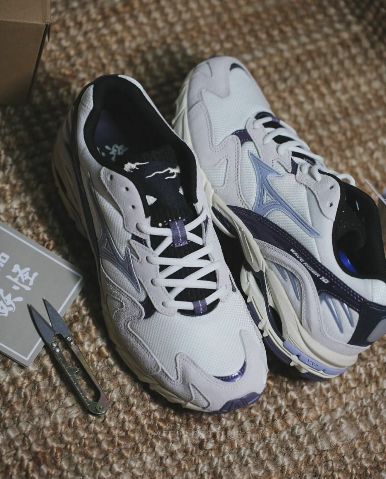 {現貨} MIZUNO WAVE RIDER 10 'YOKAI' SNOW WHITE / ALEUTIAN / CADET D1GA247401