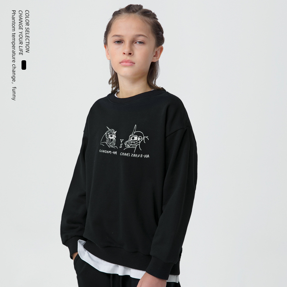 日系潮牌圓領寬鬆衫