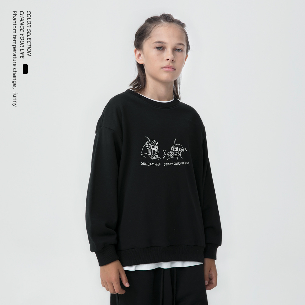 日系潮牌圓領寬鬆衫