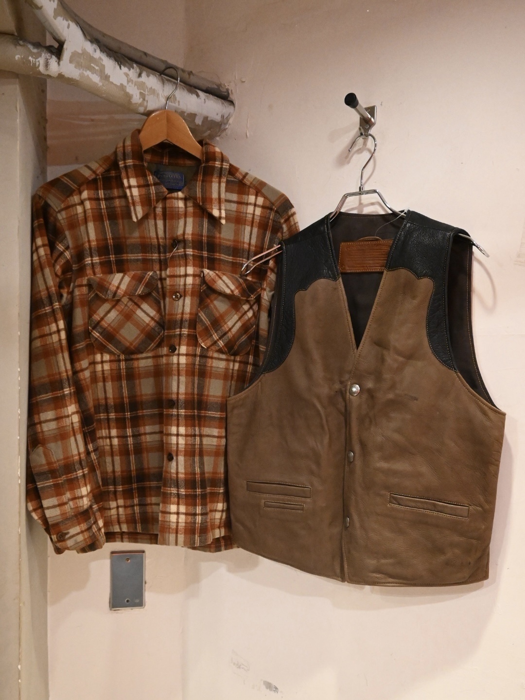 CORONADO LEATHER Hand Graft Leather Vest (made in Mexico)