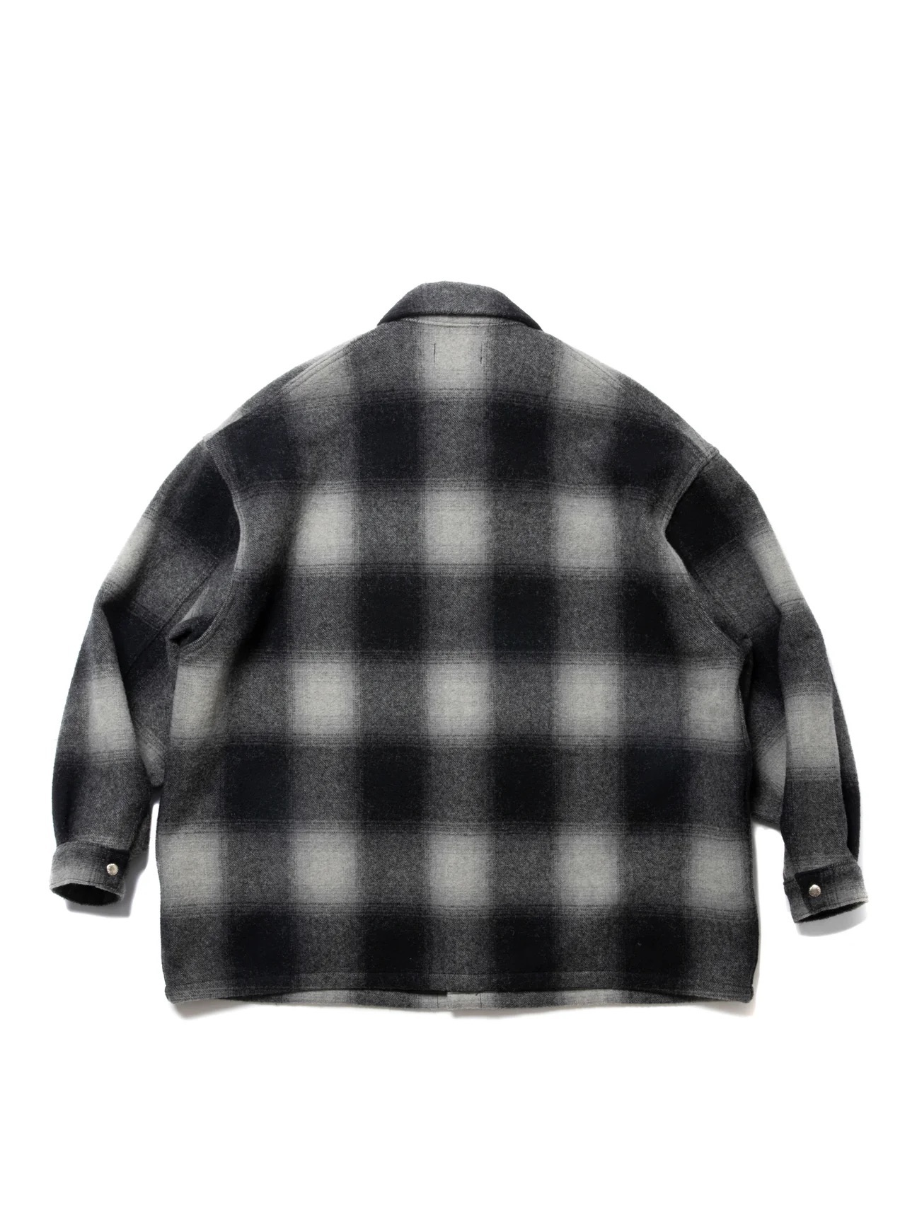COOTIE PRODUCTIONS 24F/W OMBRE CHECK WOOL COVERALL