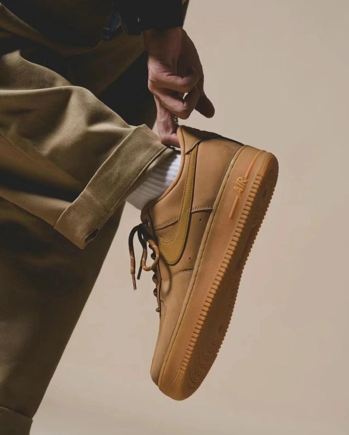<熱銷補貨> Nike Air Force 1 AF1 Flax Wheat 卡其色 小麥色 棕色 大地色 沙色 成人款 CJ9179-200
