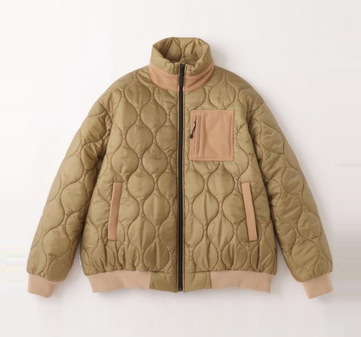 LAST PCS ON SALE: S.F.C (Stripes For Creative) QUILTED PUFF JACKET - KHAKI SIZE XL PRE ORDER ITEM (預訂中)