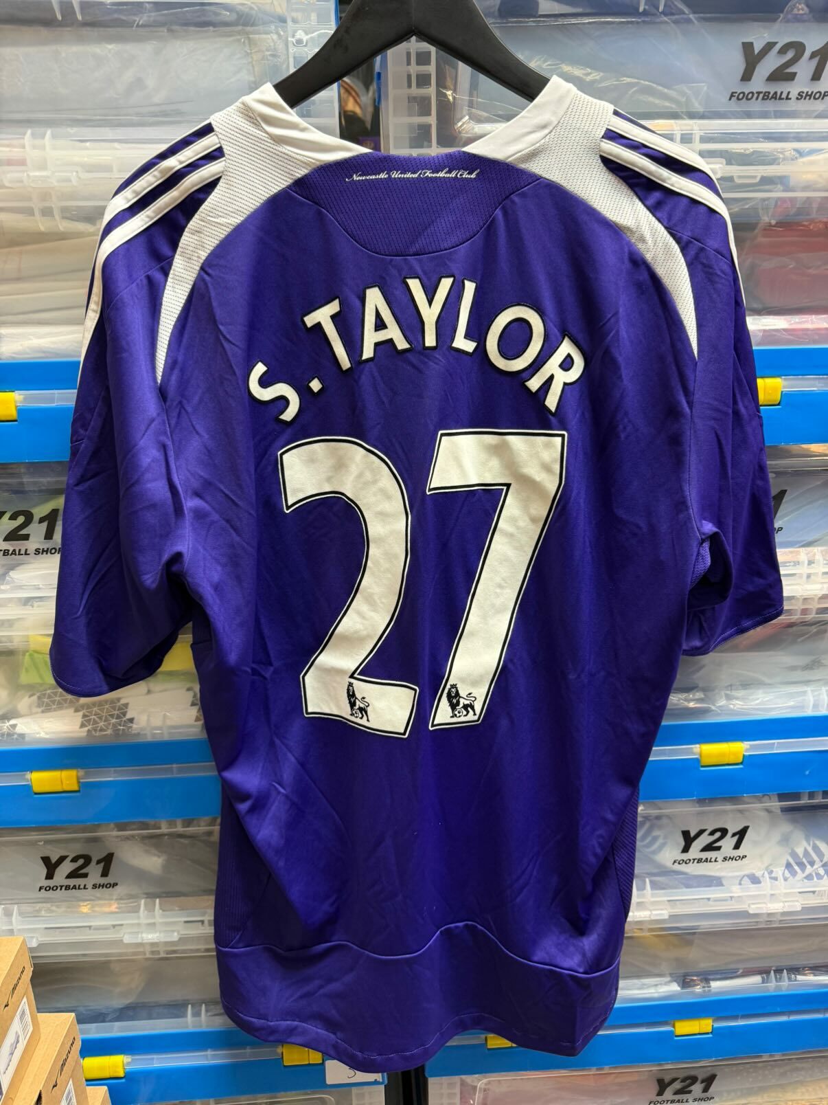 2008 - 2009 紐卡素 作客球迷版 #27 S.TAYLOR  (USED , 9/10)