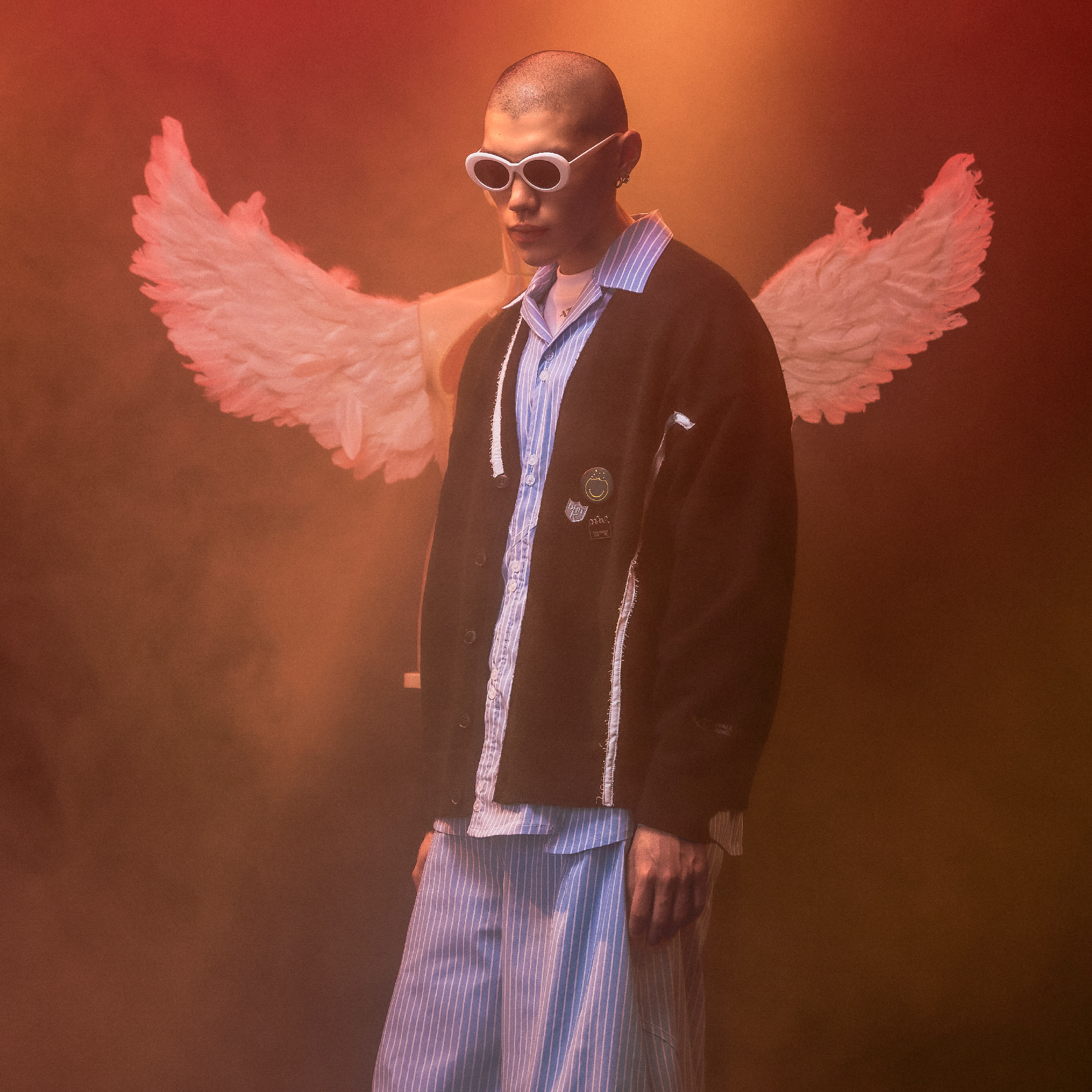 WS x AT WA05-“UNPLUGGED” Embroidered Cardigan