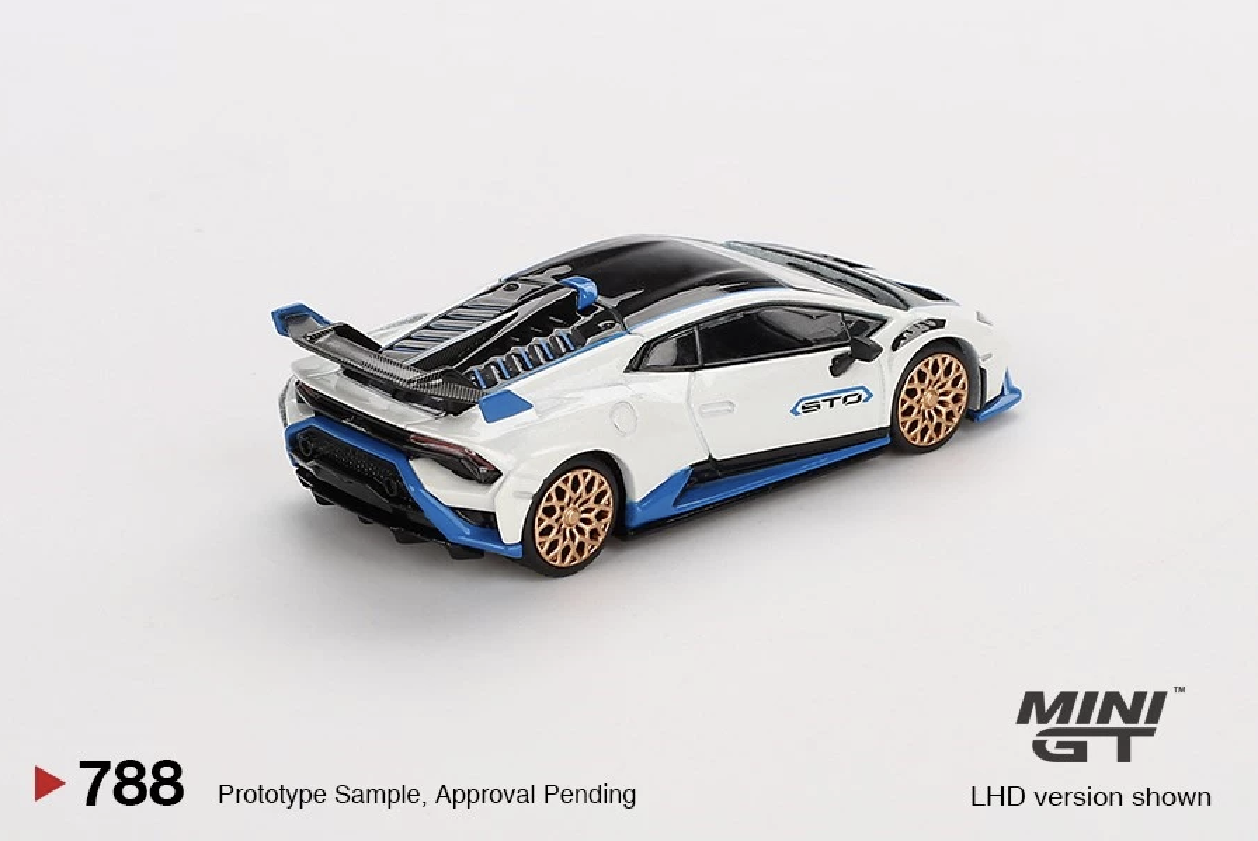 【預訂】Mini GT #788 Lamborghini Huracán STO  Bianco Asopo