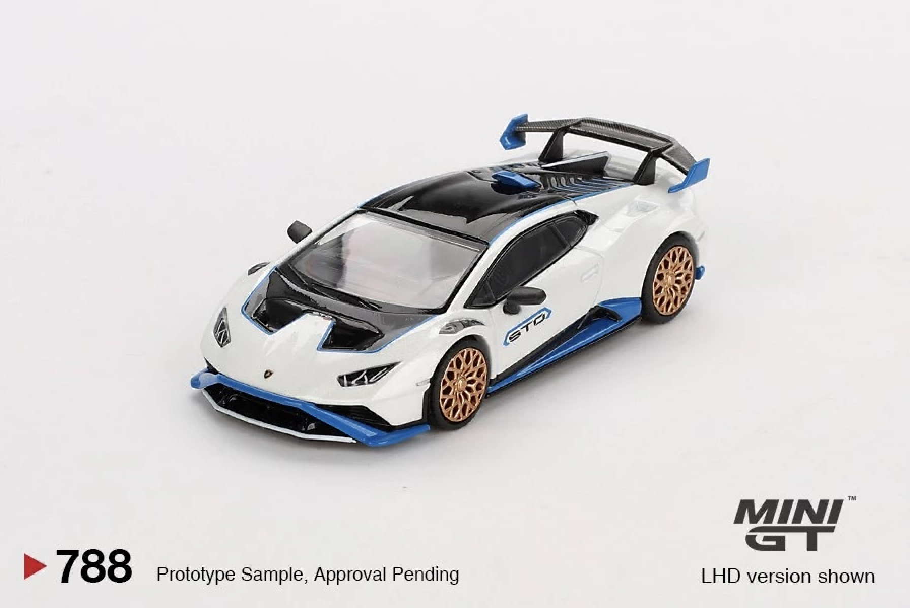 【預訂】Mini GT #788 Lamborghini Huracán STO  Bianco Asopo